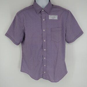 Nick Graham Men's Performance Stretch Short Sleeve Button Up Shirt Med NWT